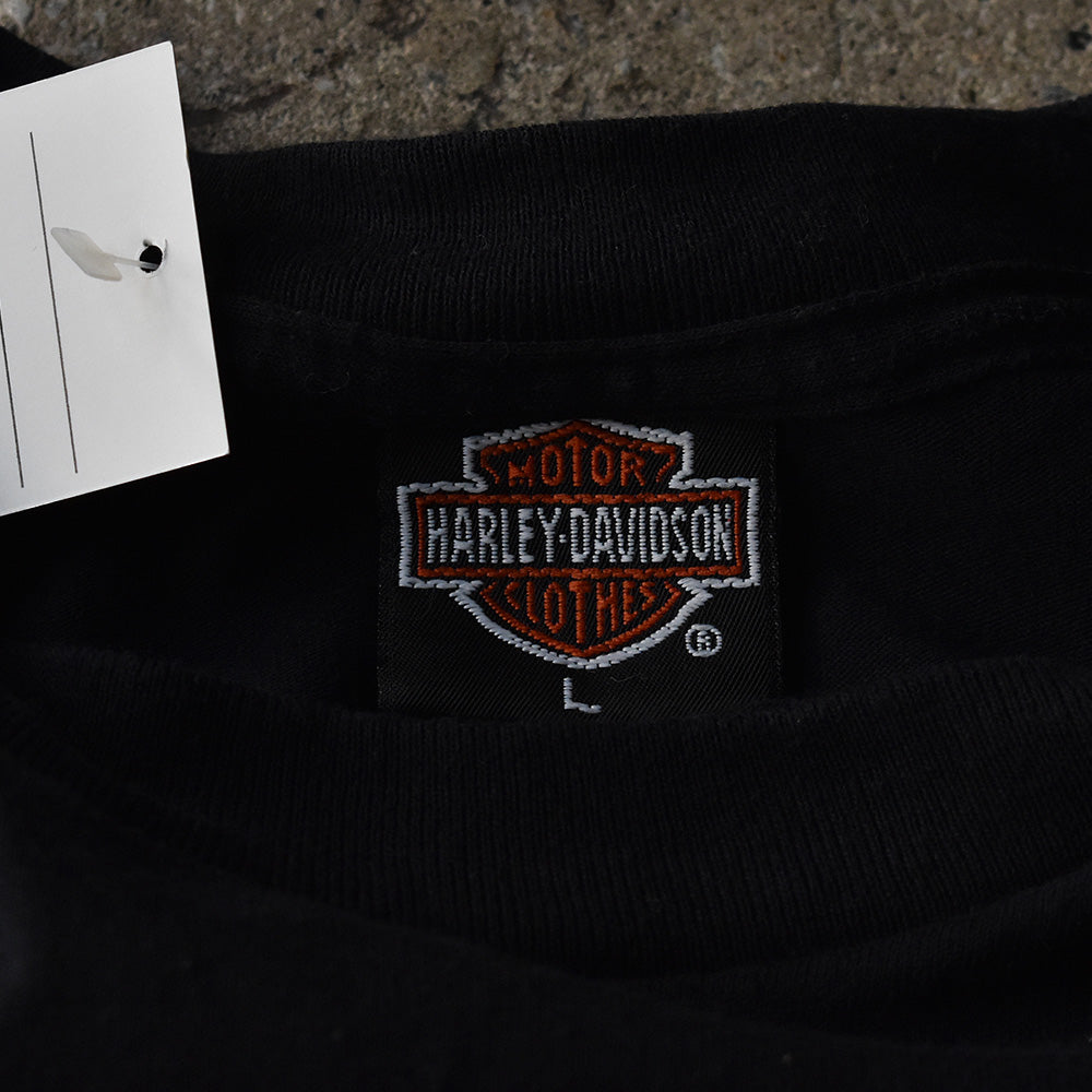90's　Harley-Davidson/ハーレー・ダビッドソン　イーグル+星条旗！Tee　USA製　230521H