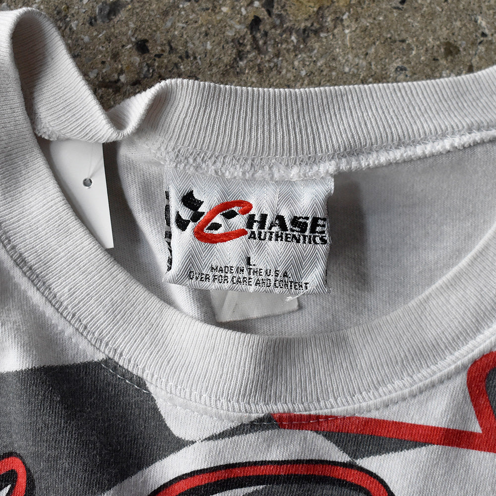 Y2K AOP！ CHASE authentics "Dale Earnhardt" レーシング Tシャツ USA製 250728H