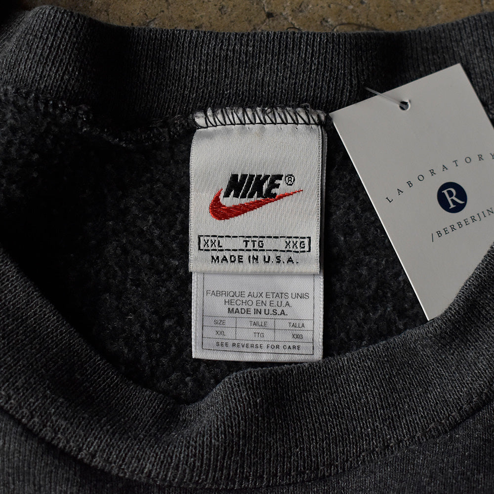 90's big size！ NIKE swooshロゴ刺繍 スウェット USA製 231023H