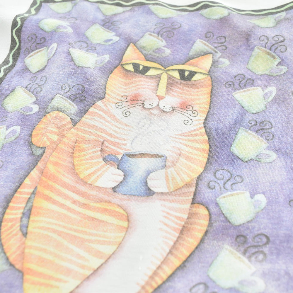 90's "CATPUCCINO" 猫 アートTシャツ USA製 260515H