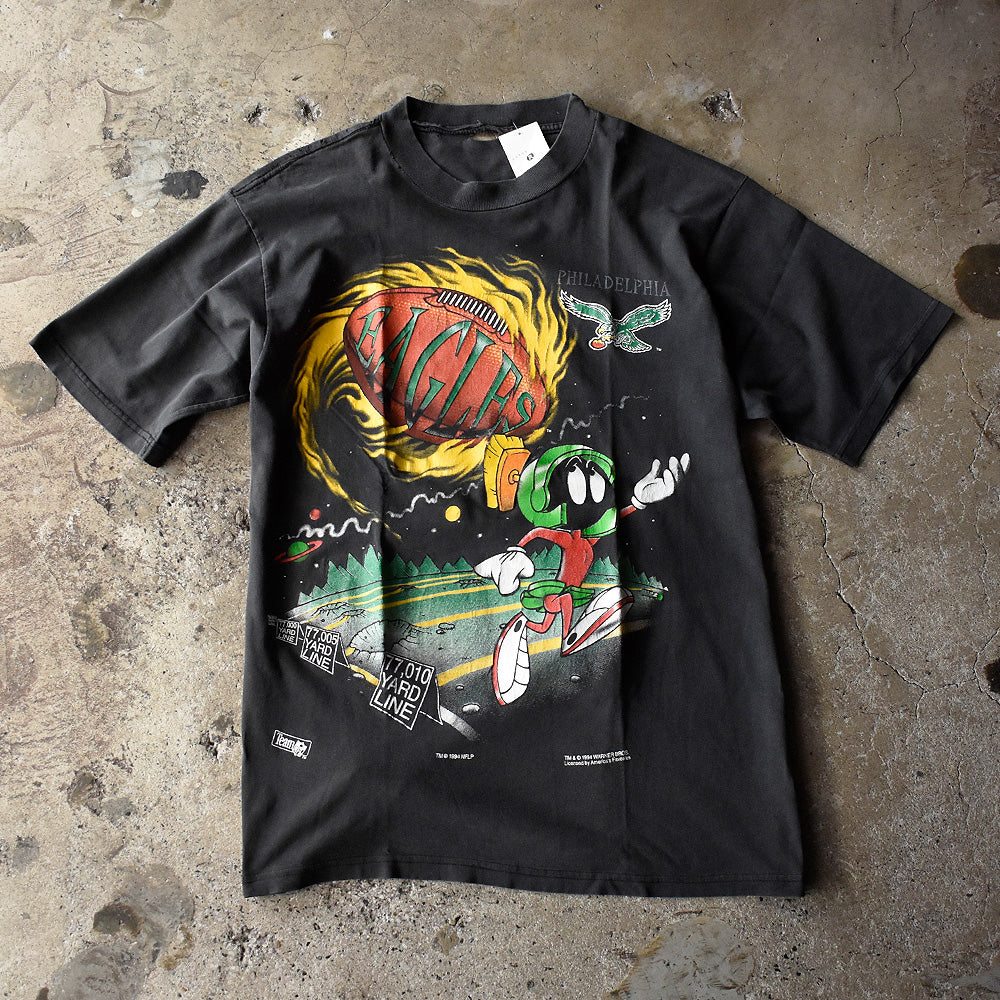 90's Looney Tunes “Marvin the Martian×Philadelphia Eagles” Tシャツ 250515H