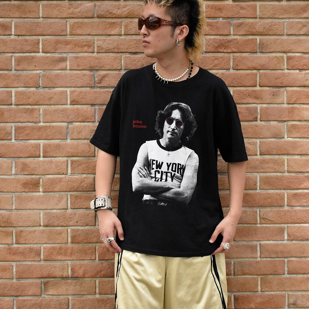 90's John Lennon “NEW YORK CITY” フォトTシャツ 240831H