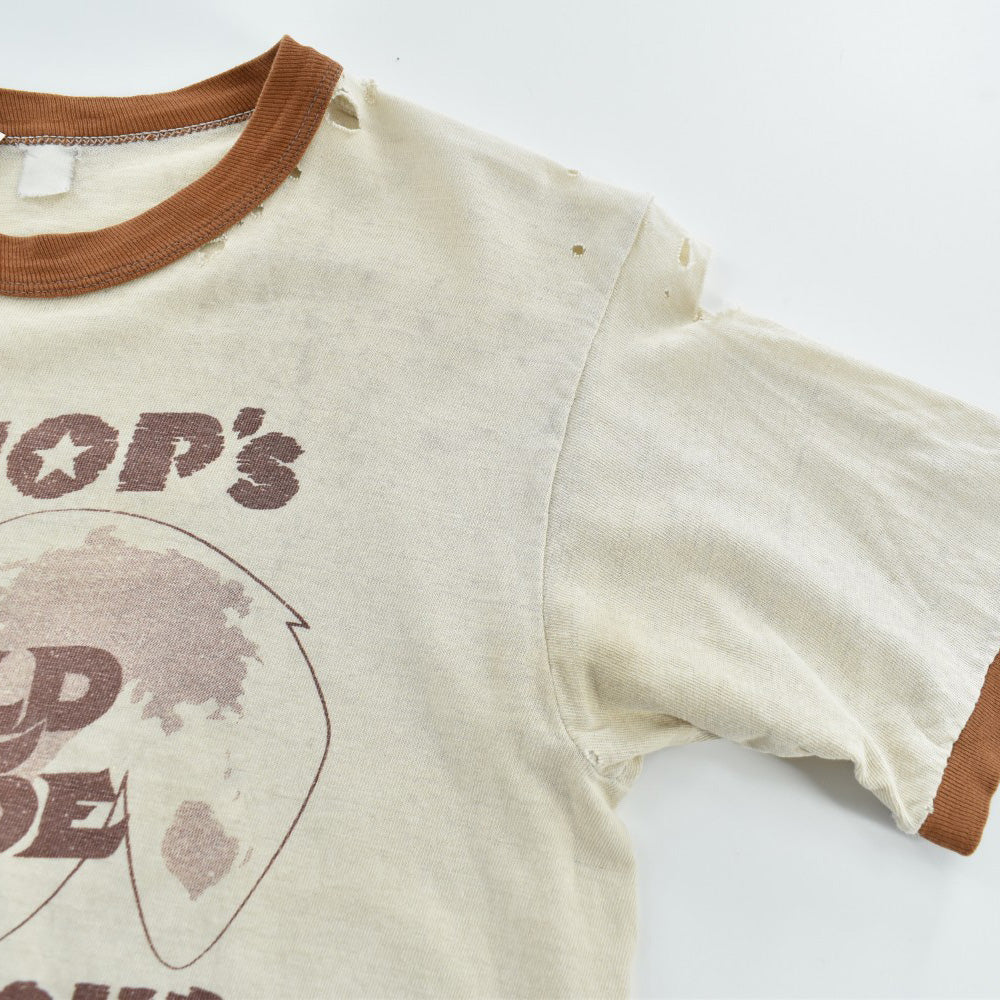 70's ZZ TOP "WORLDWIDE TEXAS TOUR" 1976 リンガー ロックTシャツ 260908H