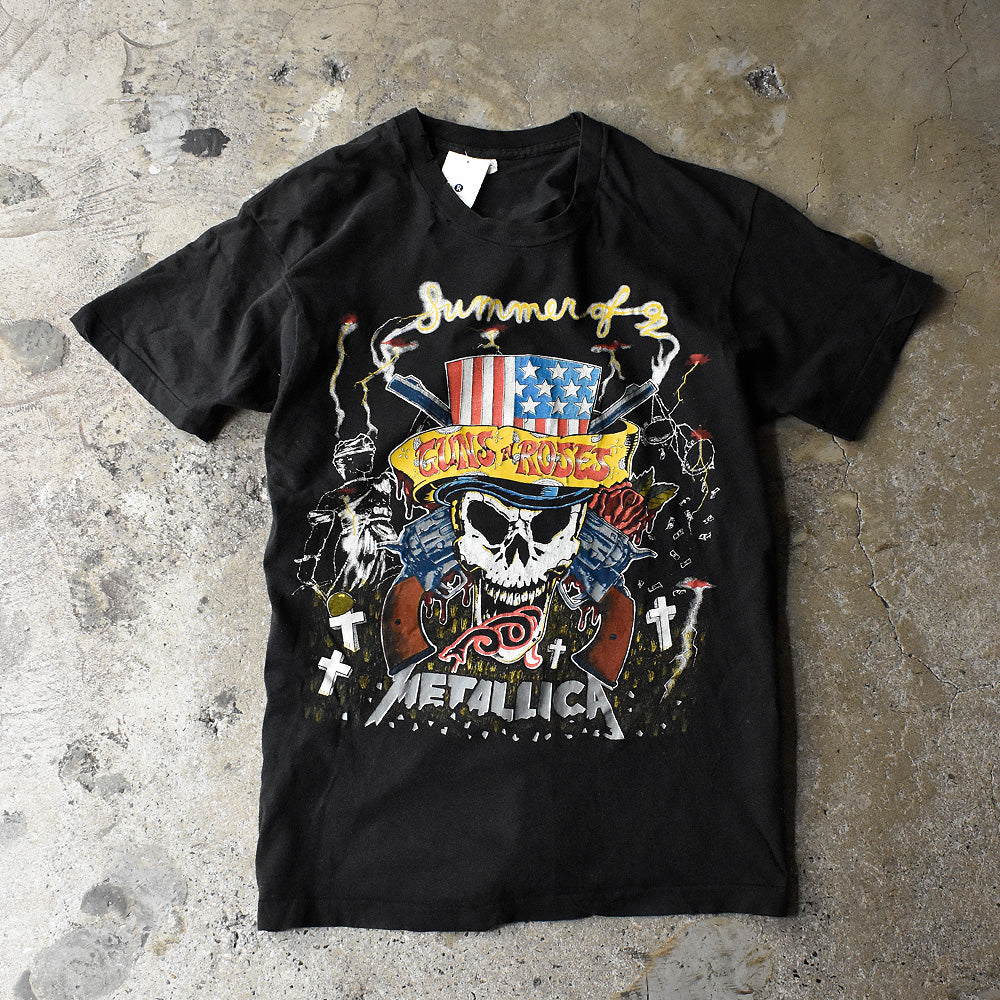 LLICA x GUNS N ROSES Tシャツ ツアー 92 METALLICA × GUNS N'ROSES 1992 TOUR BROLUM XL 27