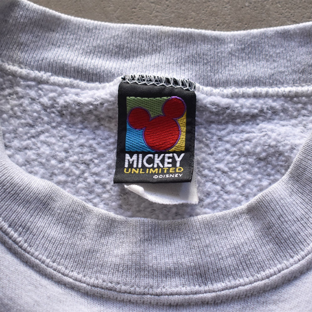 90’s Disney “Mickey“ 刺繍 スウェット 240218