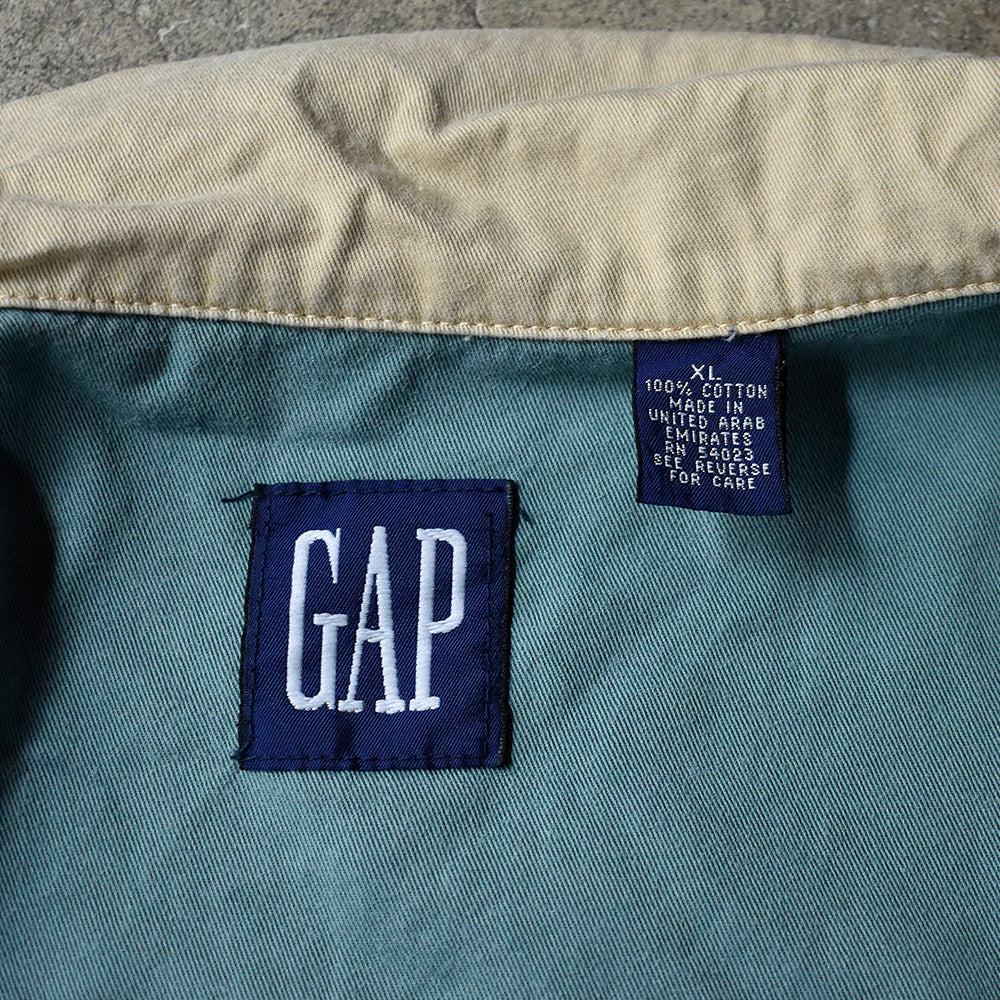 90's Old GAP ワッペン付き コットンベスト 240510H