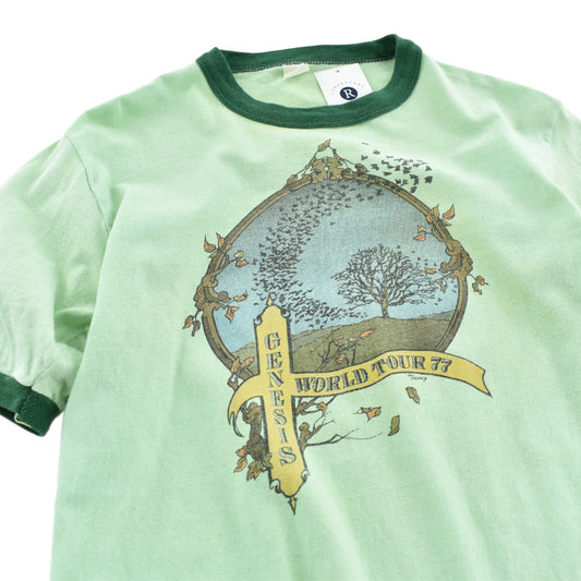 70's GENESIS "WORLD TOUR 77" リンガー ロックTシャツ 260901H