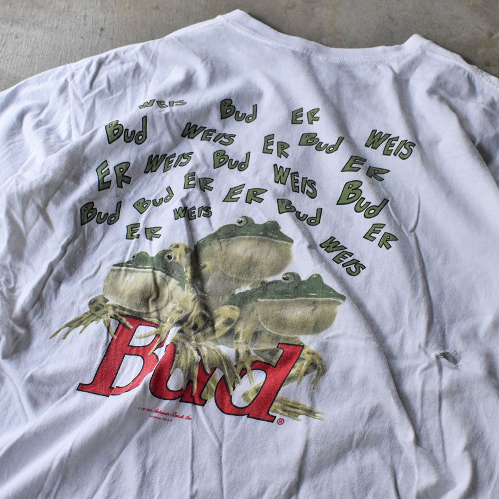 バドワイザー カエル 両面プリント 企業Tシャツ 1995年 USA製 ヴィンテージ
