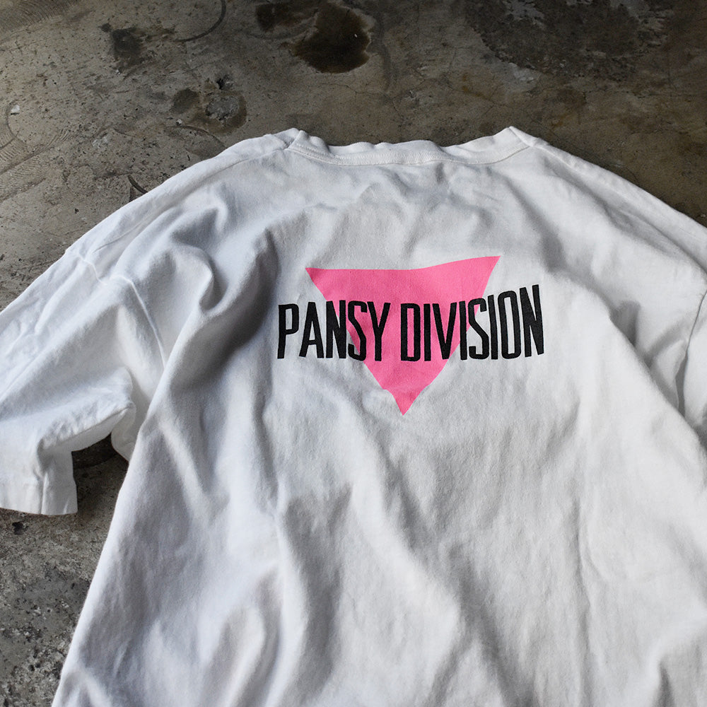 90's Pansy Division “Fem In A Black Leather Jacket” dick Tシャツ 240105H