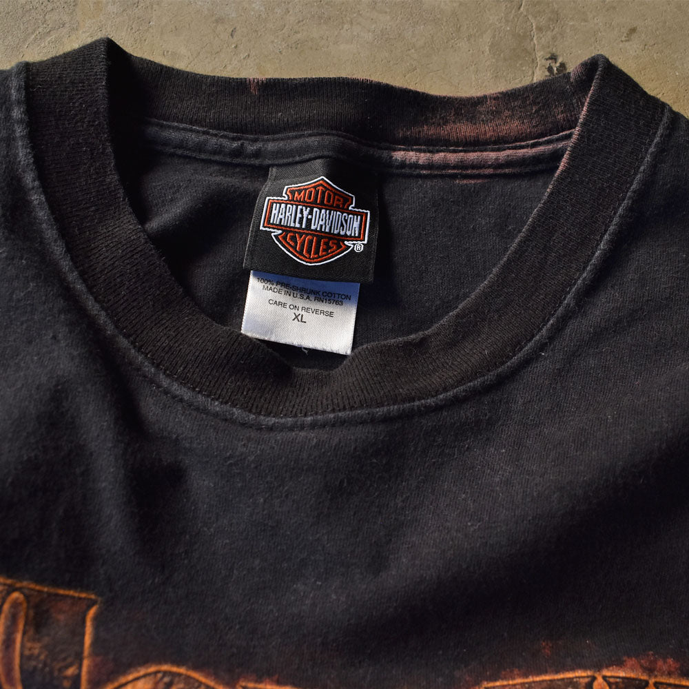 Y2K Harley-Davidson “LAVAL” 両面プリント Tシャツ USA製 240601