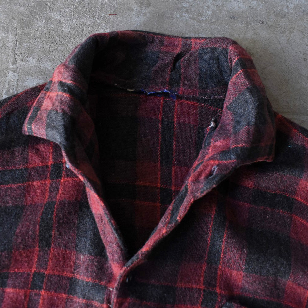 60’s Euro Vintage ウールチェックシャツ  251128H