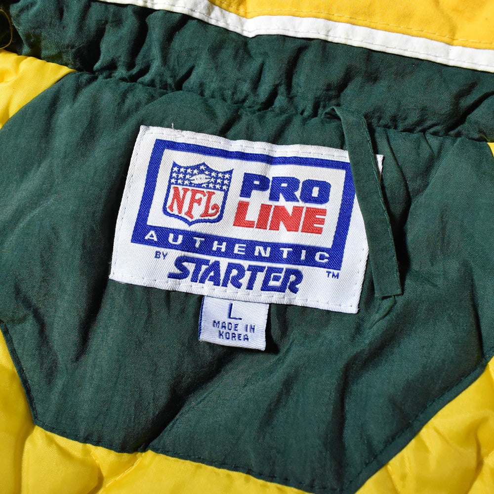 90-00s STARTER "NFL Green Bay Packers" 中綿入り ナイロンジャケット 240227