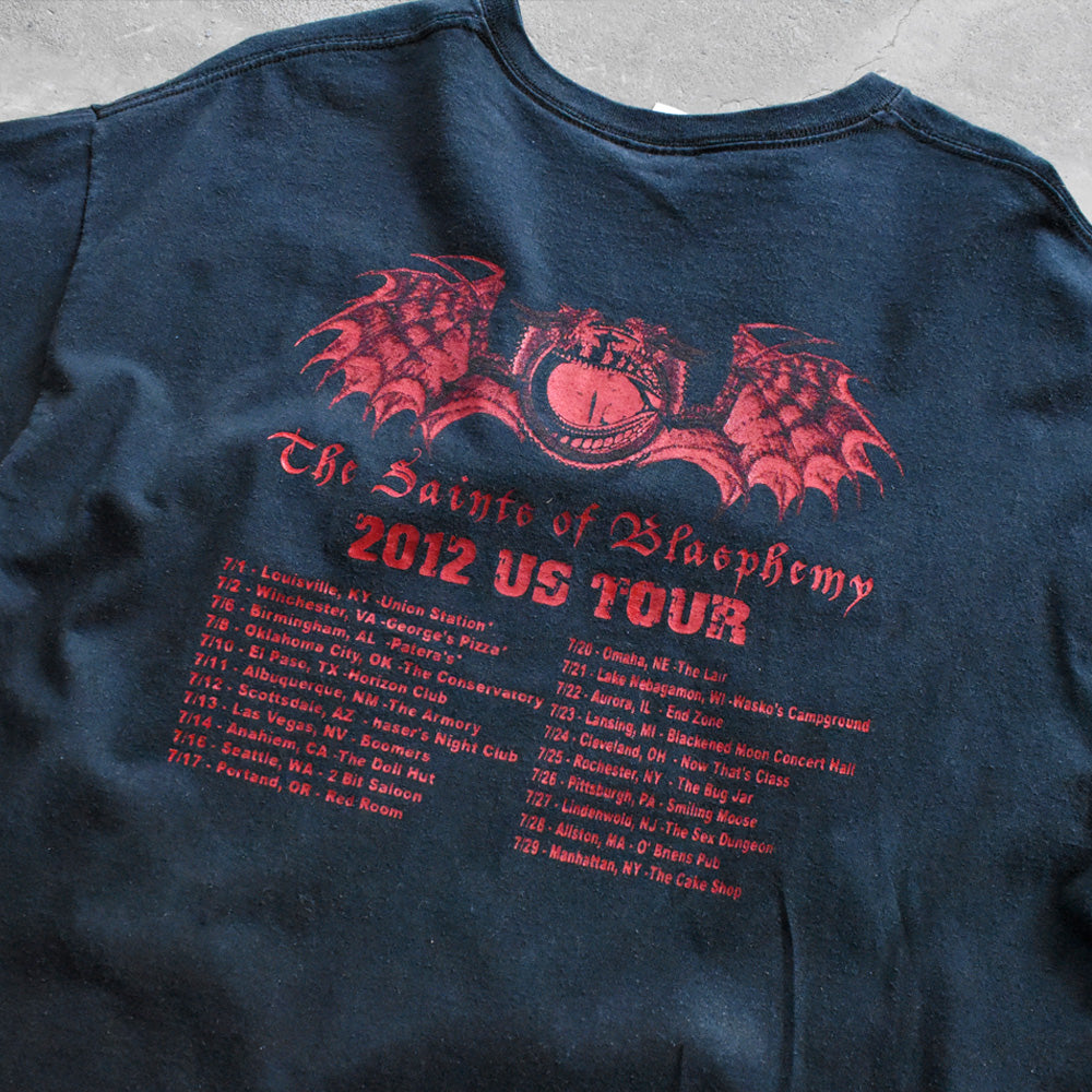 “The Saints of Blasphemy 2012 US TOUR” ブラックメタル ロック Tシャツ 250705