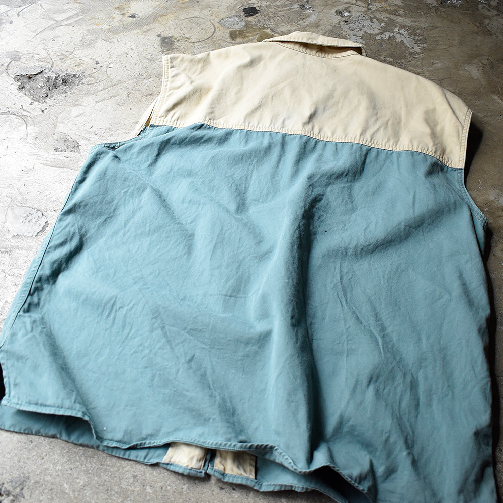 90's Old GAP ワッペン付き コットンベスト 240510H