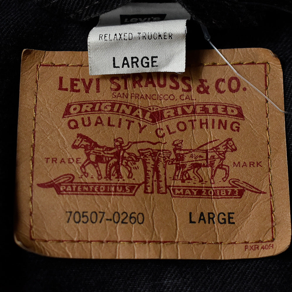 Y2K Levi's 70507-0260 ブラック！ デニムジャケット 240430H