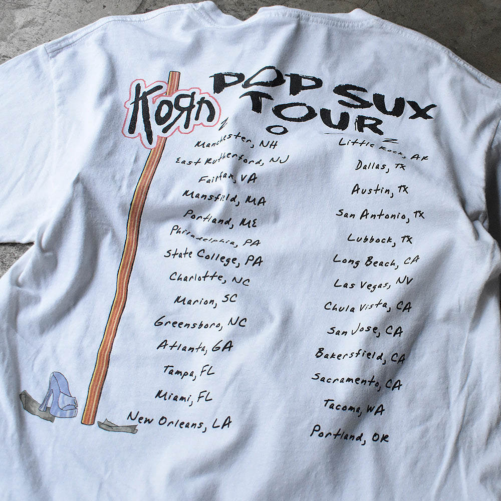 Y2K Korn “POP SUX TOUR” Tシャツ 240602H