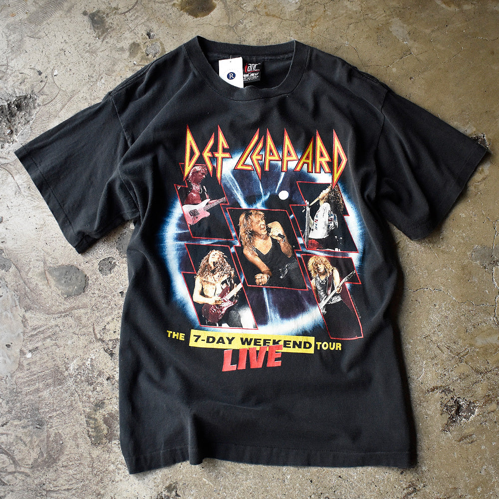 90's Def Leppard “THE 7-DAYS WEEKEND TOUR“ Live Tシャツ 240529H