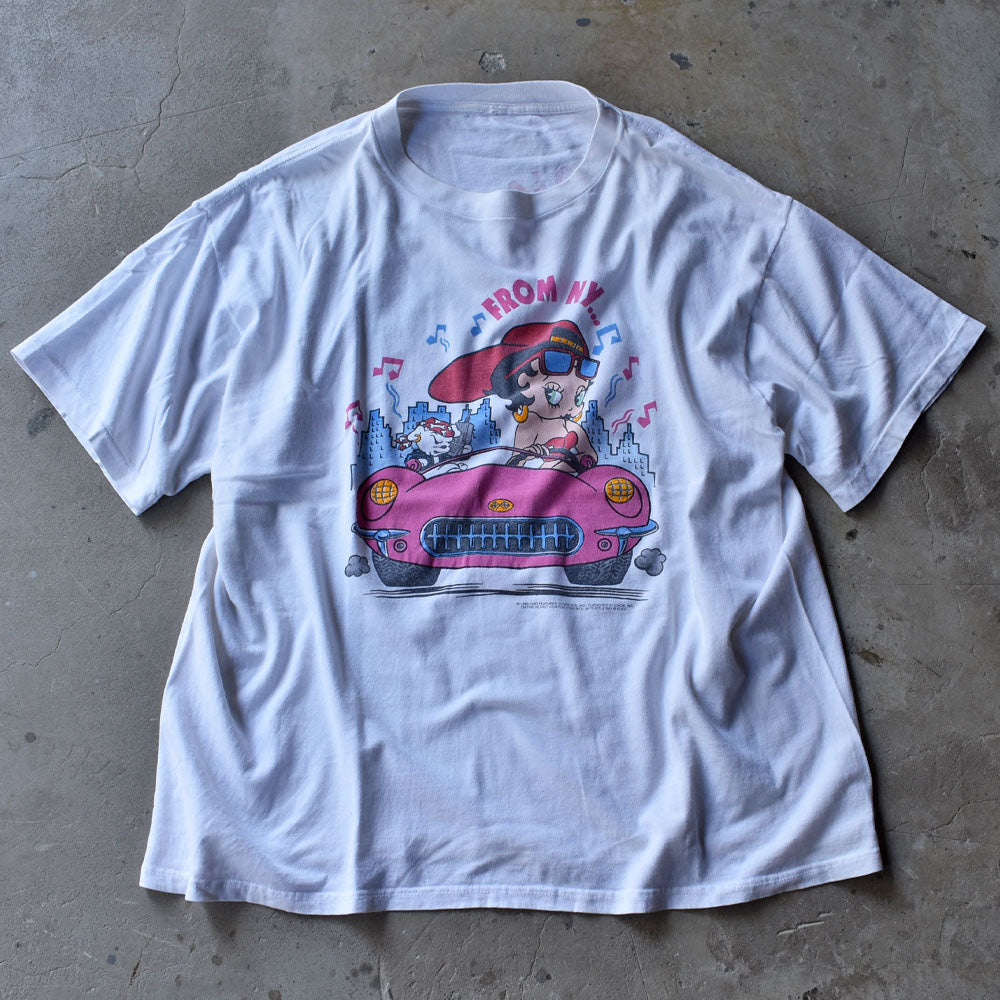 90’s Betty Boop “FROM NY…” キャラ Tシャツ 230927