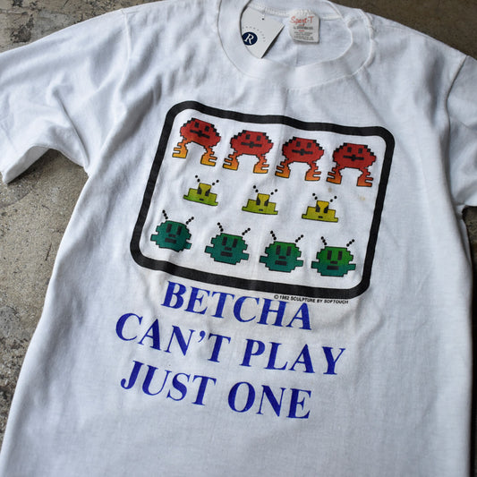 80's “Betcha Can't Play Just One” ゲーム Tシャツ USA製 250813H