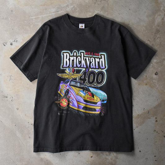 90’s Fruit of the Loom ”Brickyard 400” NASCAR レーシング Tシャツ USA製 250507