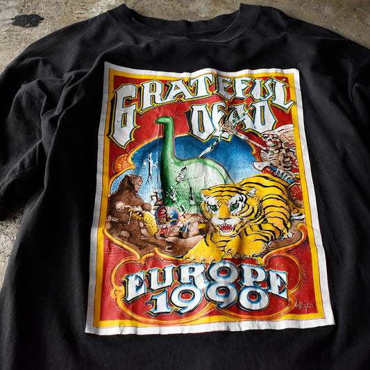 90's Art by Rick Griffin！ Grateful Dead “Europe 1990” Tour Tシャツ Euro製 240416H