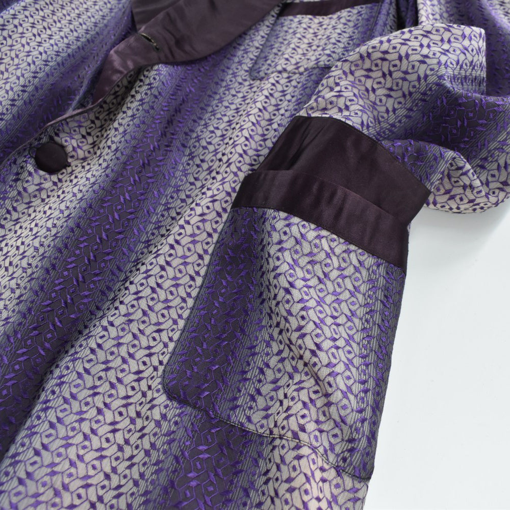 40's Skinner's Satin  Smoking Robe ガウン 260324H
