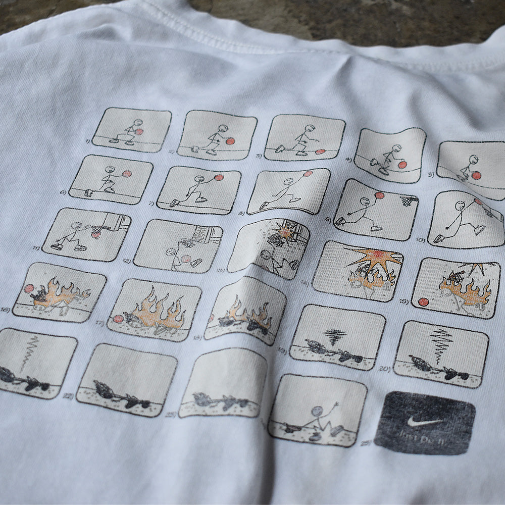 Y2K NIKE “basketball”イラスト Tシャツ 240721H
