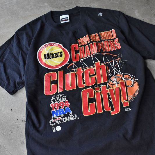 90's デッドストック! “NBA Houston Rockets / 1994 WORLD CHAMPIONS” バスケ Tシャツ 240720