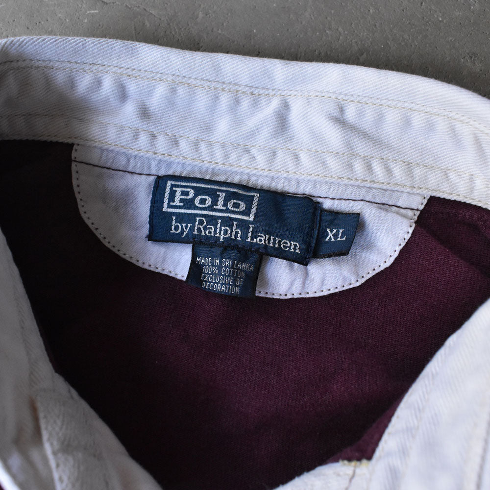 90's Polo Ralph Lauren ラグビージャージ ラグビーシャツ 240503