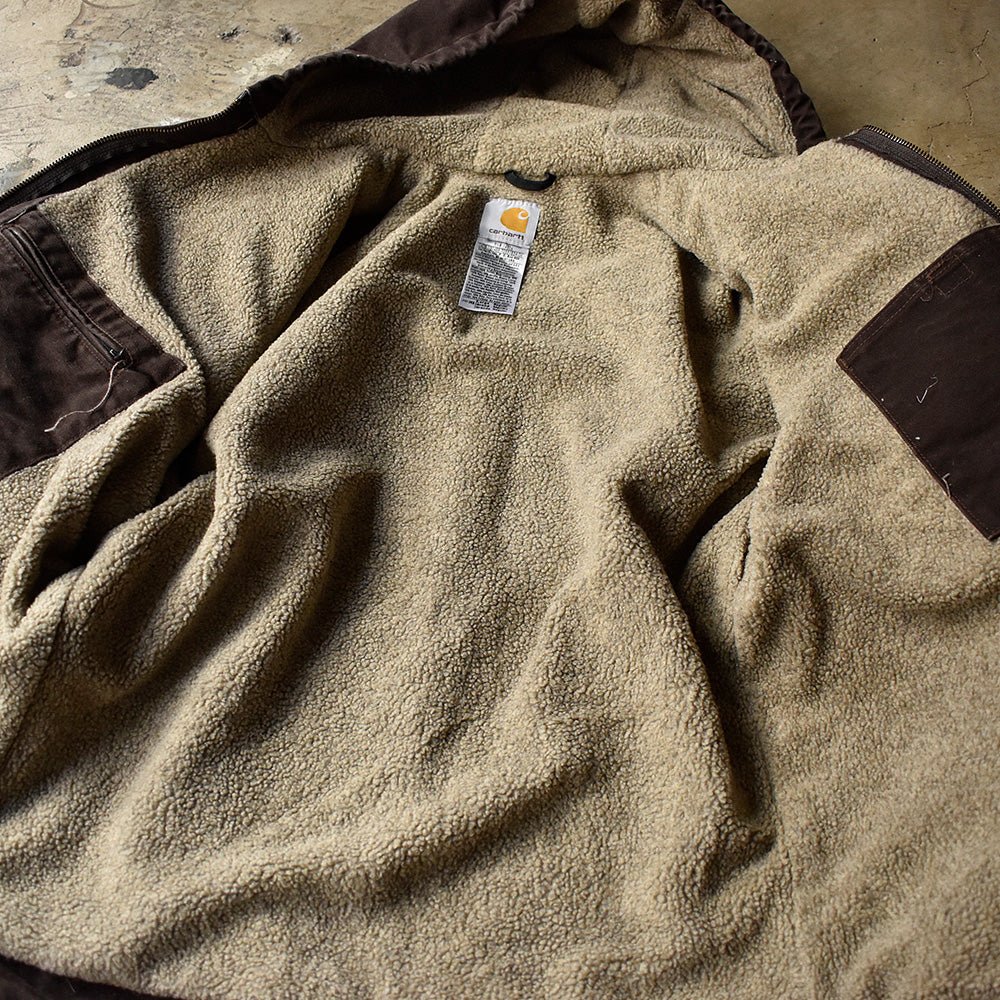 Y2K Carhartt フード付き デトロイトジャケット ボアライナー 240215H