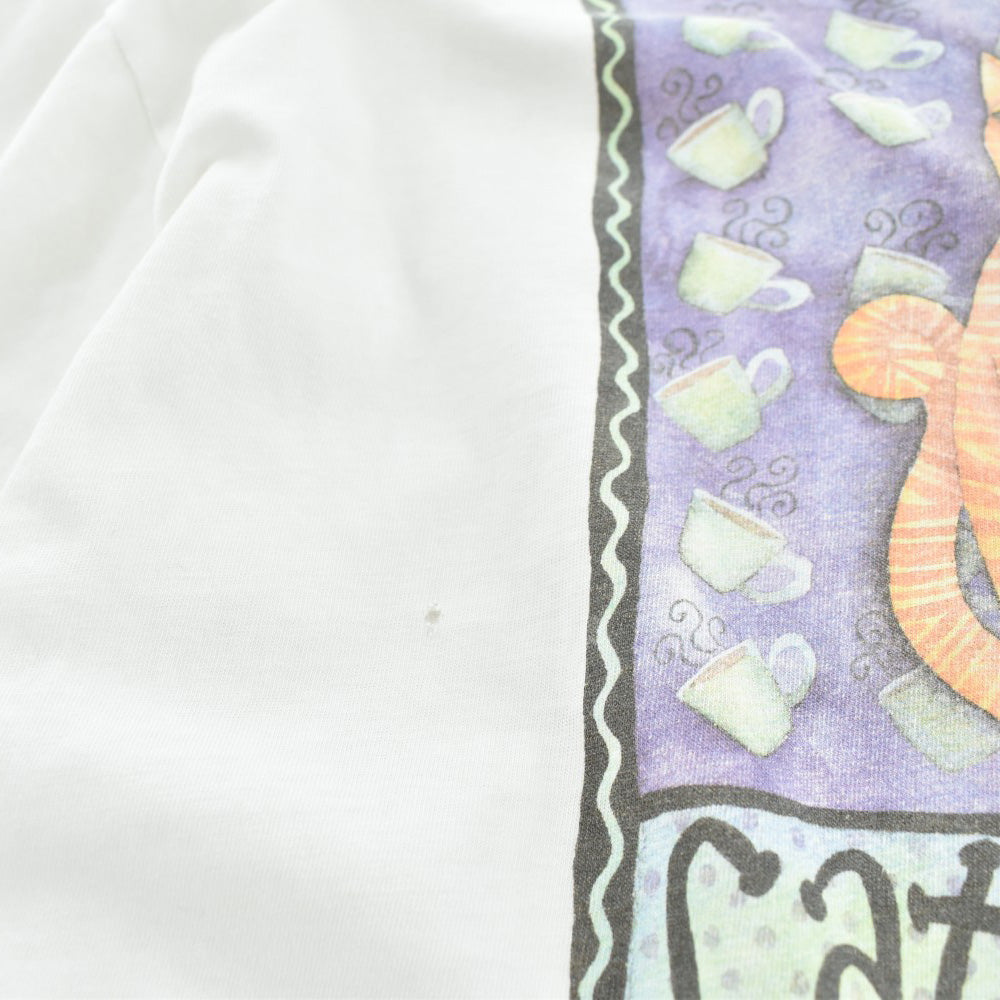 90's "CATPUCCINO" 猫 アートTシャツ USA製 260515H