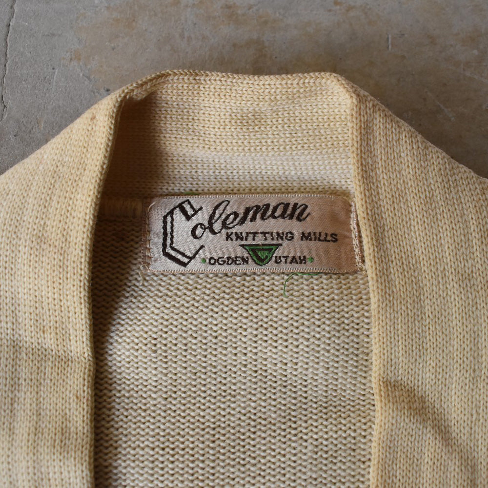 50’s Coleman レタードカーディガン 251216H
