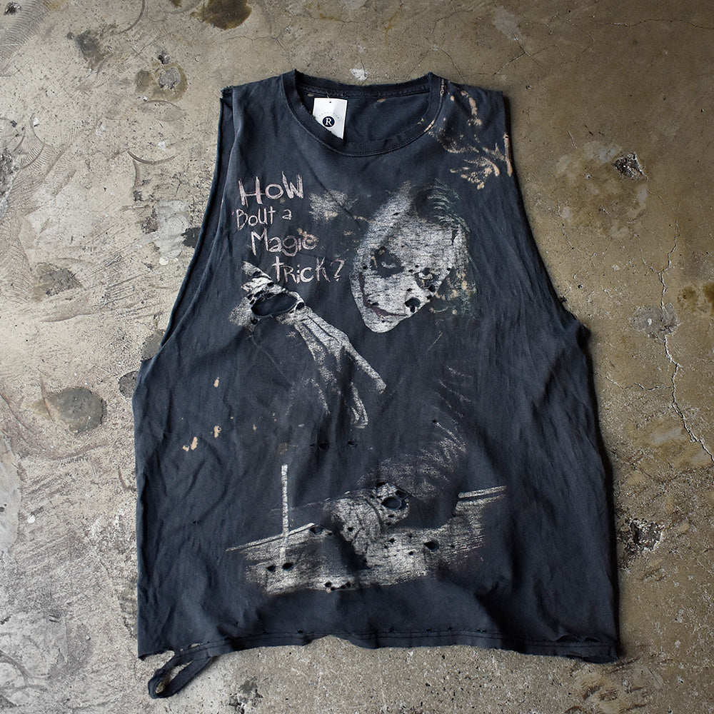 ダークナイト ジョーカー ヒース・レジャー カットオフ ムービーTシャツ 2008年 古着