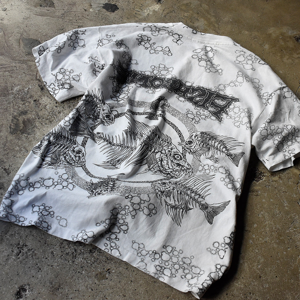 90's FISHBONE×PUSHEAD AOP！ Tシャツ 250102H