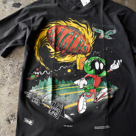 90's Looney Tunes “Marvin the Martian×Philadelphia Eagles” Tシャツ 250515H