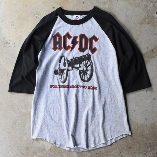 Y2K AC/DC “FOR THOSE ABOUT TO ROCK” ラグラン ロック Tシャツ 250801