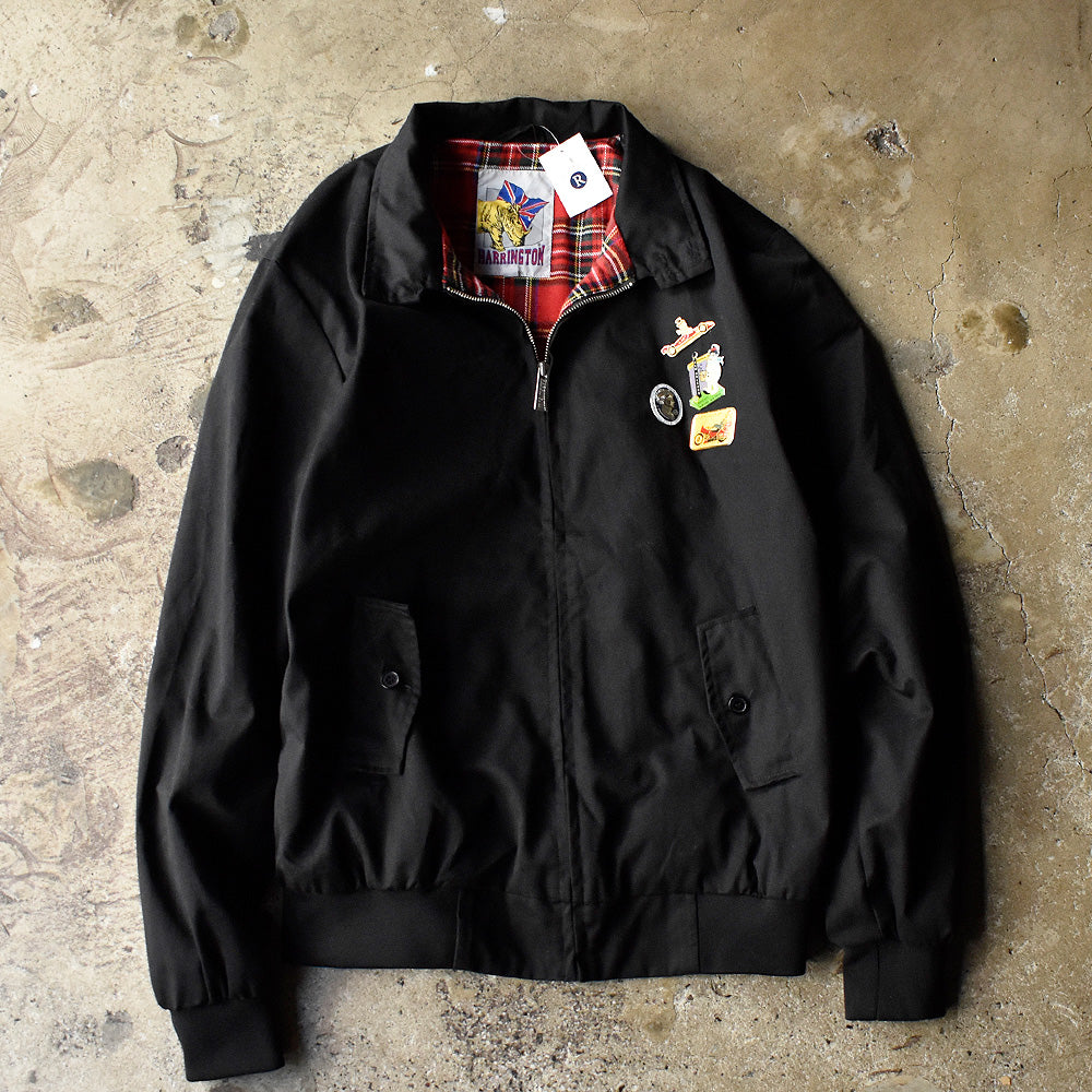 90's～ Harrington ハリントンジャケット ピンズ付き！ ブラック×赤チェック 250317H