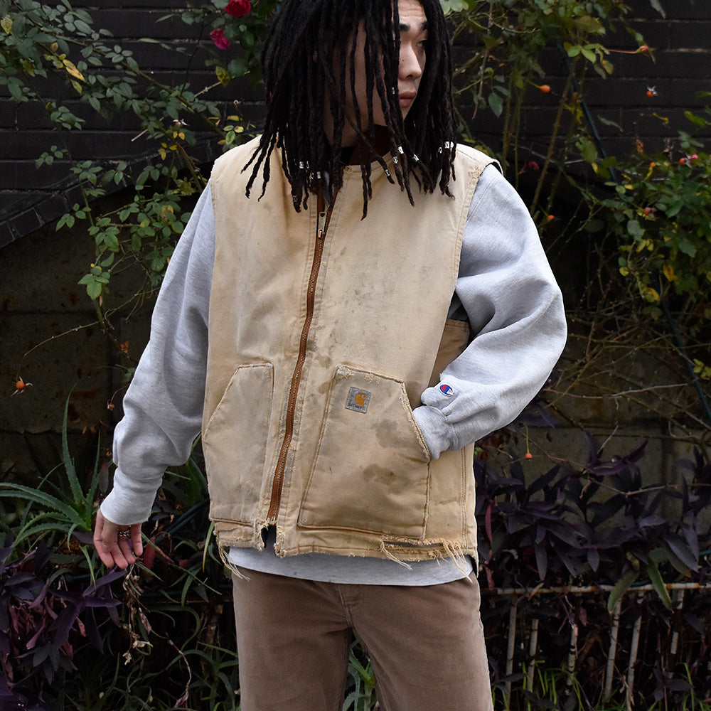 ダメージ！ Carhartt  ダック ベスト キルティングライナー 231228H