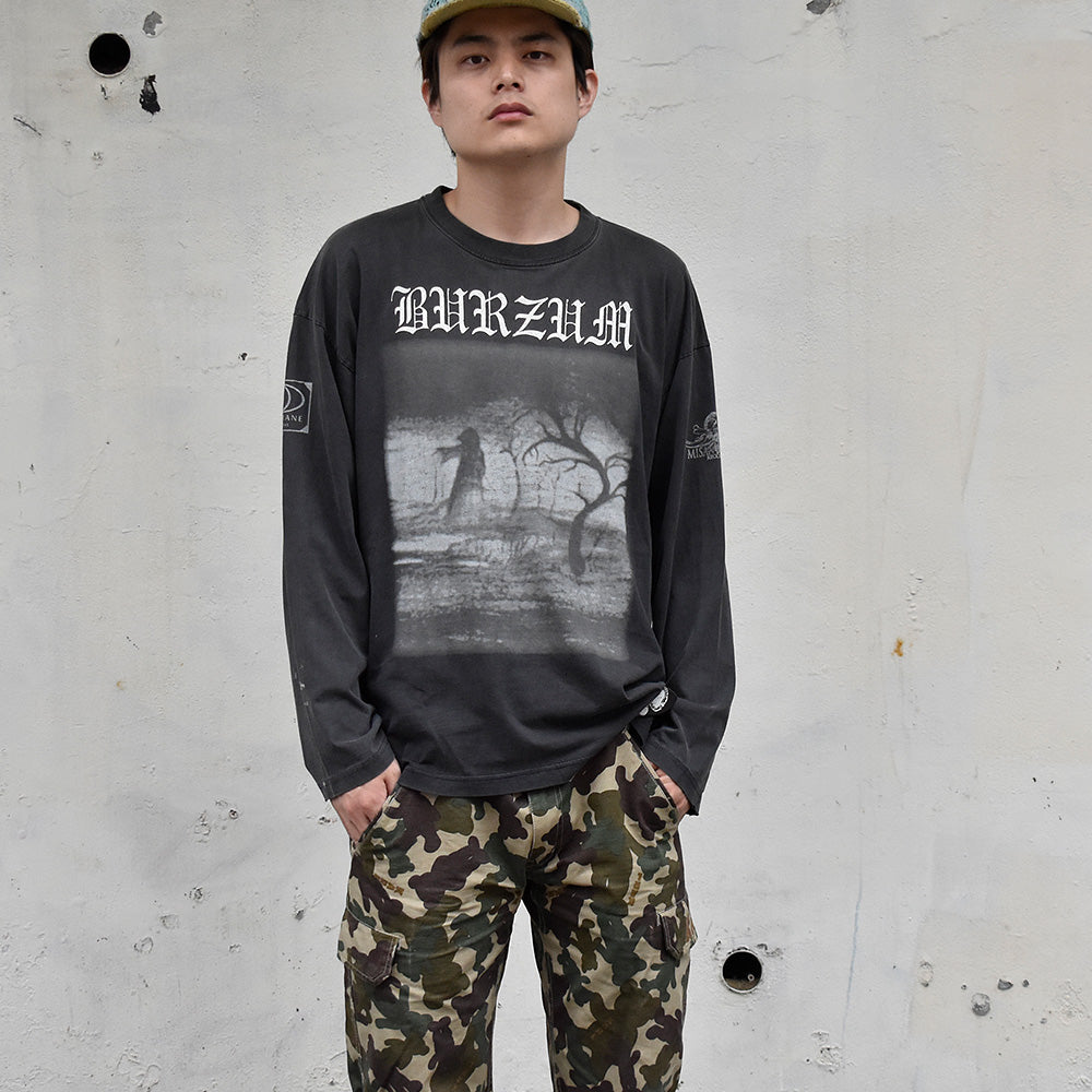 90's Burzum “Dunkelheit/Burzum” ロングスリーブTシャツ 250614HTJ3