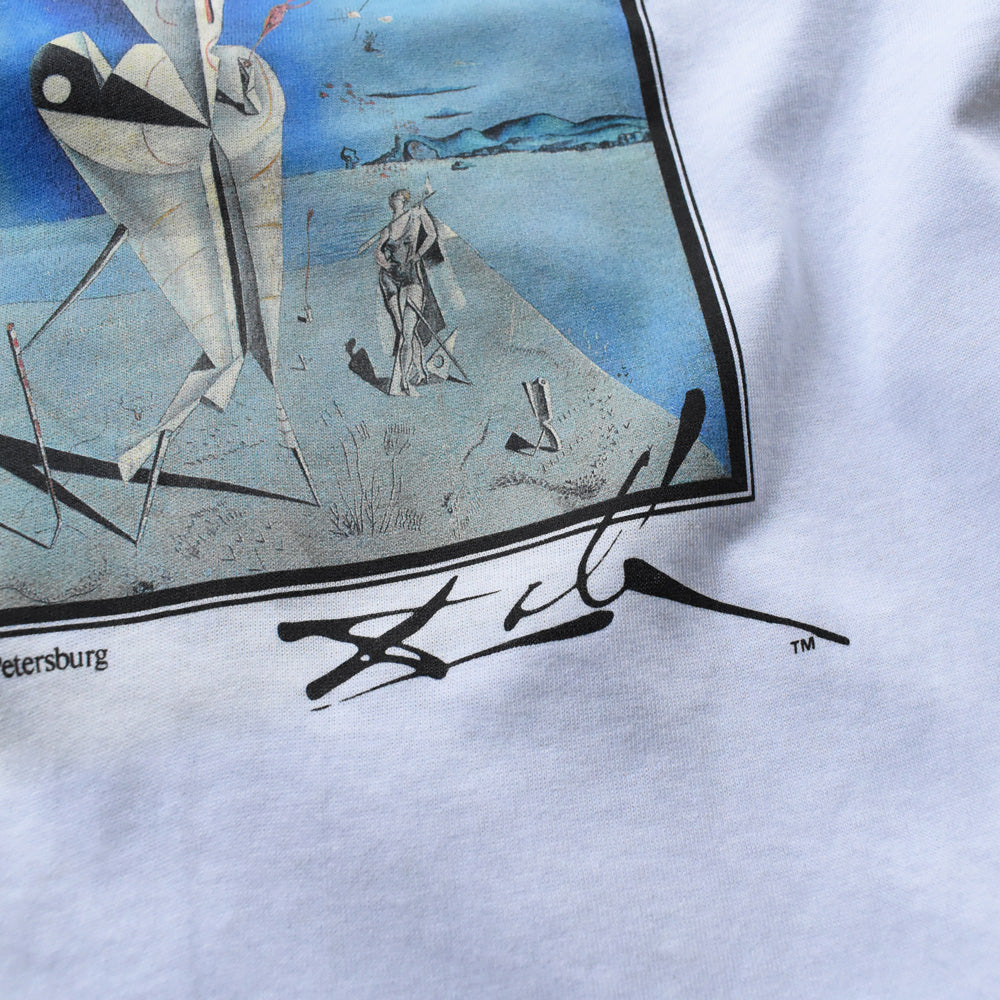 90’s デッドストック！ Salvador Dalí “Apparatus and Hand” 長袖 アート Tシャツ USA製 250607 (E)