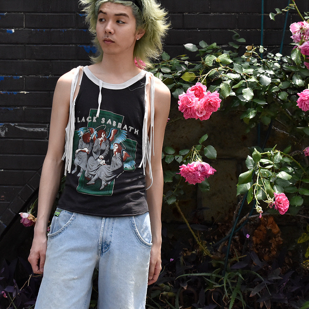 80's フリンジカスタム！ BLACK SABBATH “Heaven and Hel” Tシャツ 250521H