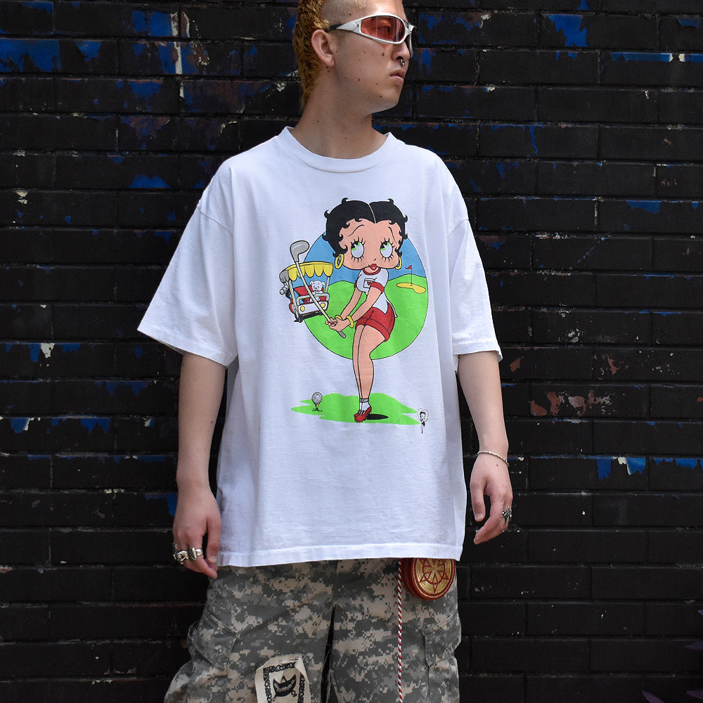 90's Betty Boop “GOLF” Tシャツ USA製 250522H