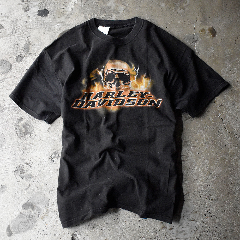ハーレーダビッドソン スカル Tシャツ 2006年 古着