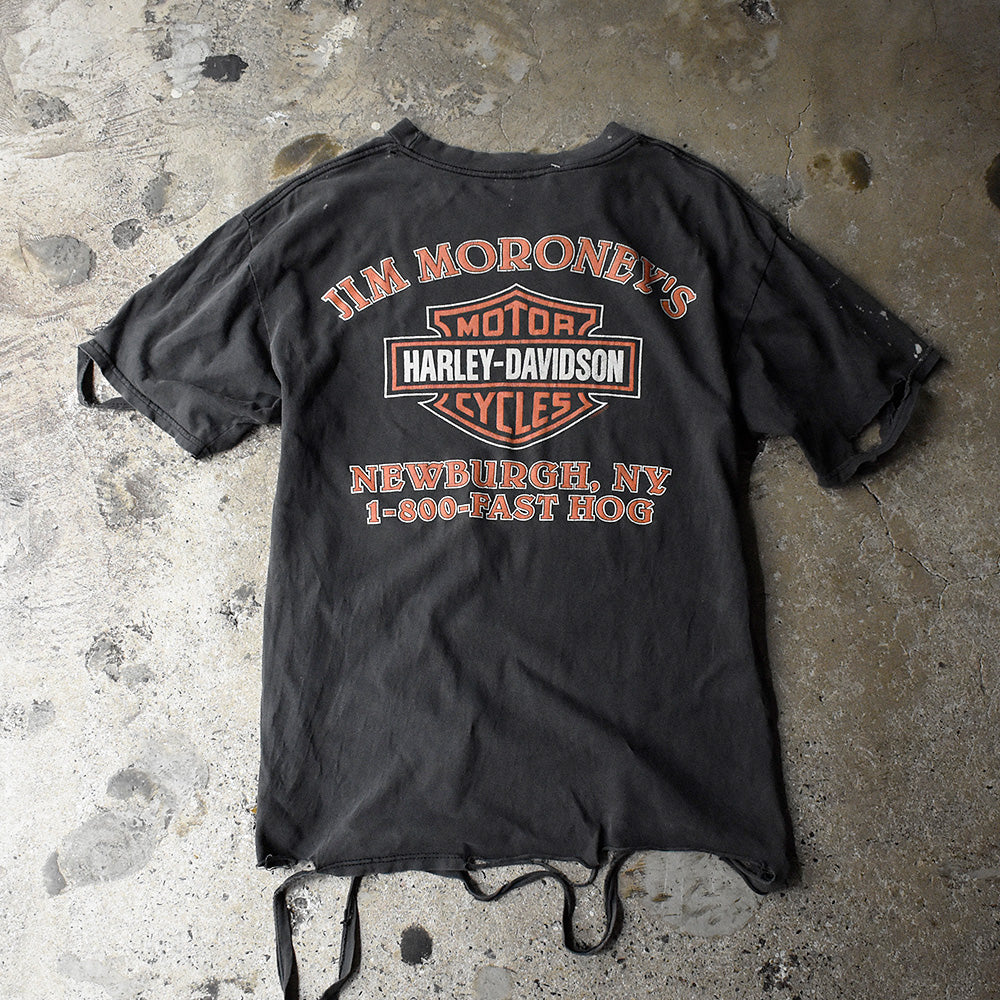 90's ボロ！ Harley-Davidson “星条旗×イーグル” Tシャツ USA製 250604H