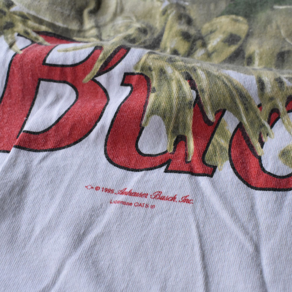 90's WILD OATS “Budweiser” 両面プリント カエル ビール 企業 Tシャツ USA製 240509