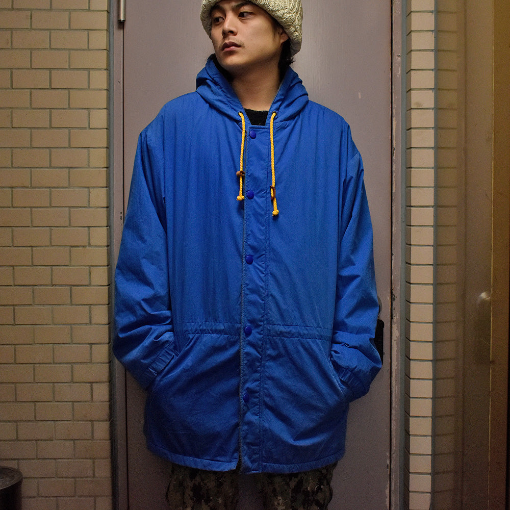 80's OLD GAP コットンナイロン フード付き フルジップジャケット フリースライナー 231216H