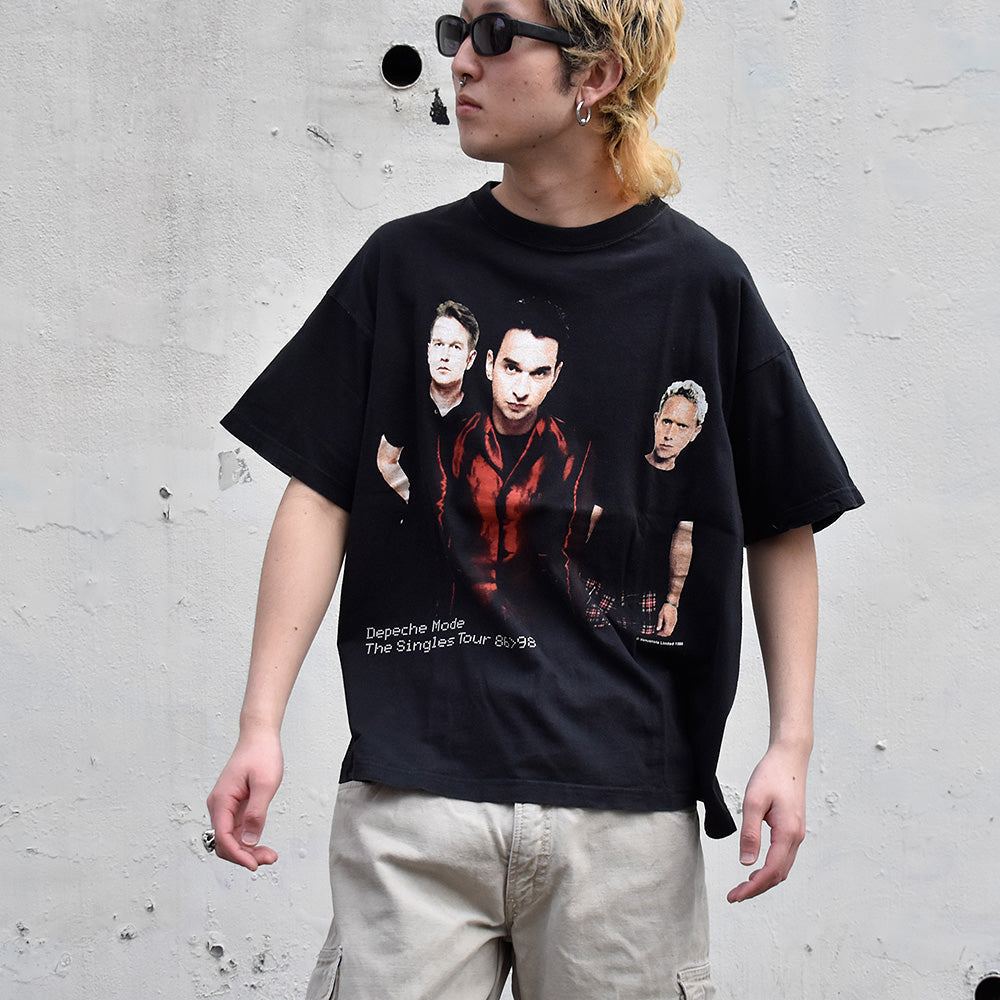 90's Depeche mode “The Singles Tour 86–98” Tシャツ Euro製 240218HYY