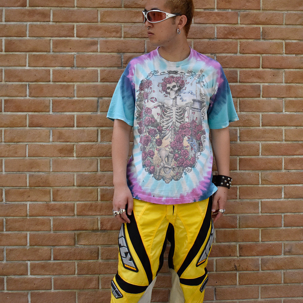 90's Grateful Dead “1965-1995” 30 Years スカルローズ タイダイ ロック Tシャツ 250729H