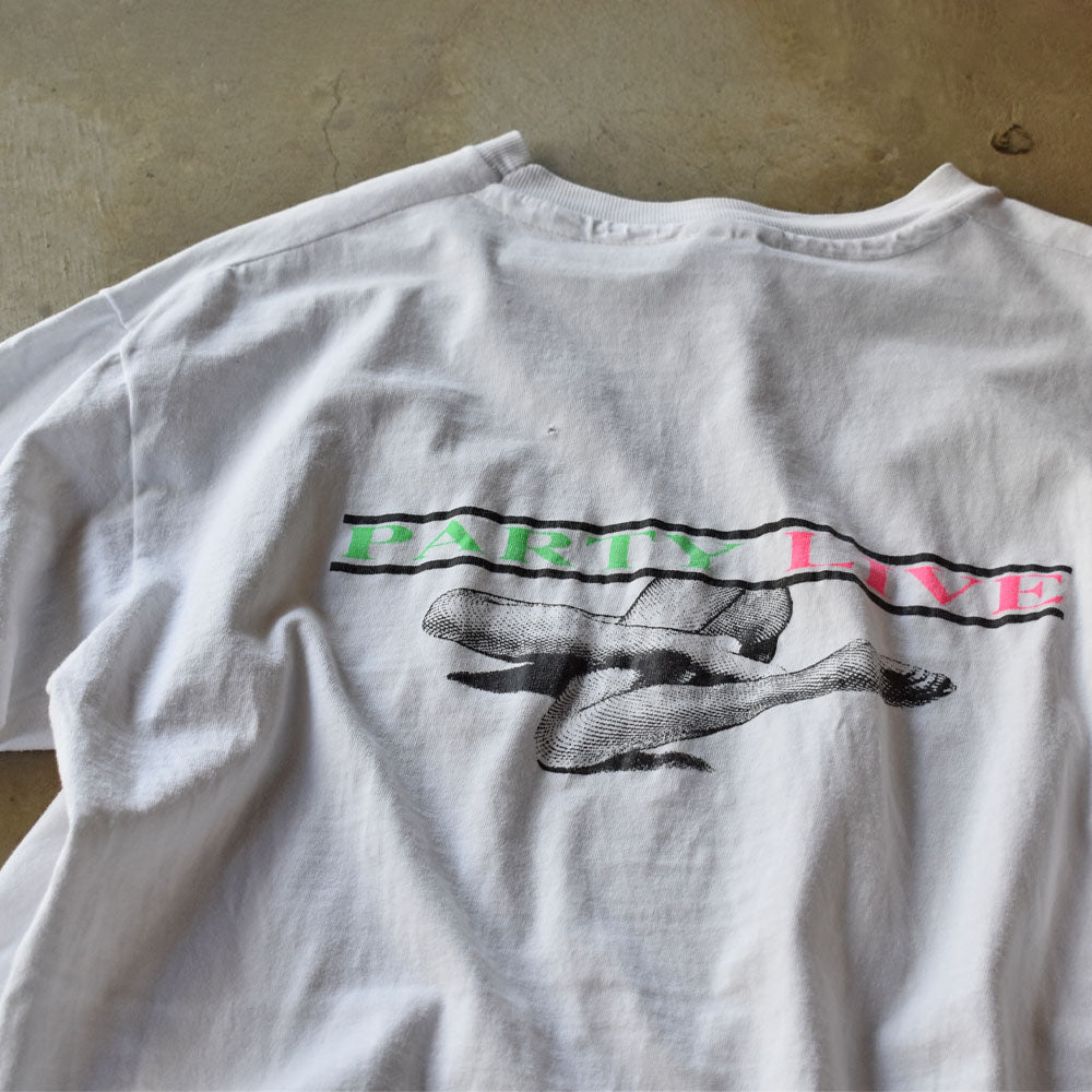 80’s “PARTY LIVE” ポケットTシャツ USA製 240410