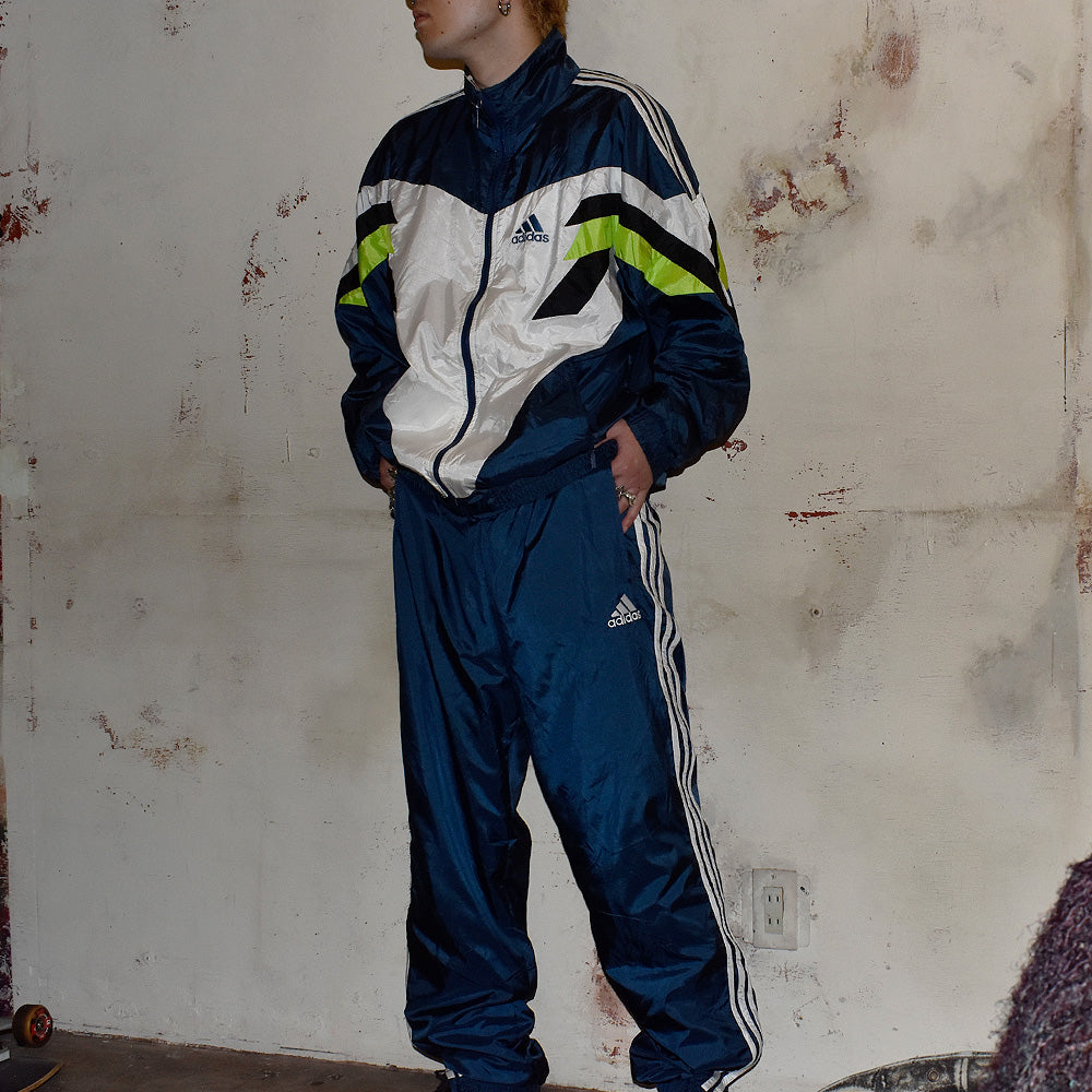 90's～ adidas セットアップ！ ナイロン トラックスーツ250612H